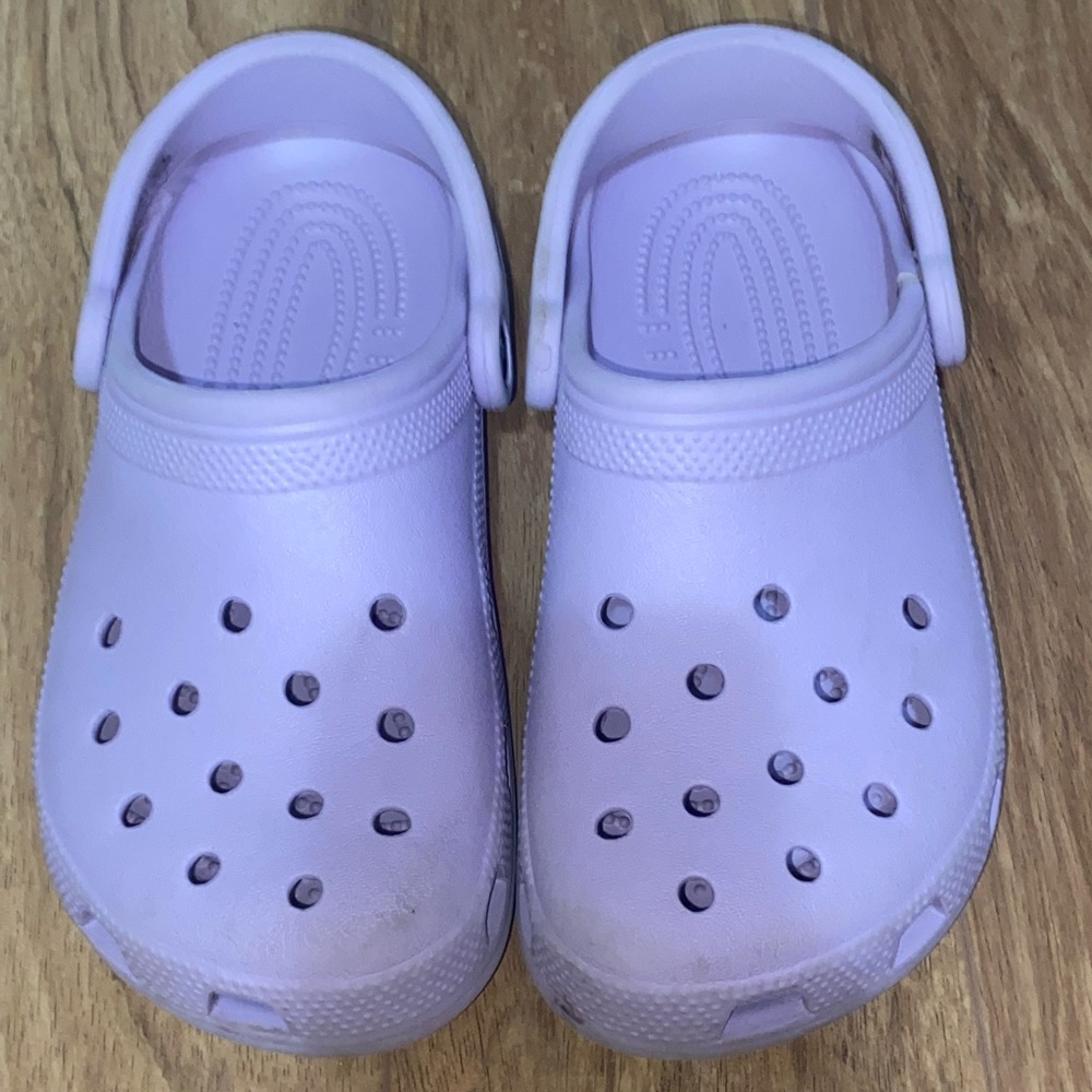 Purple crocs